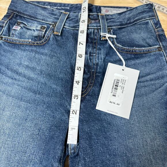 AG Adriano Goldschmied NWT Blue Kinsley High-Rise Pop Crop Denim Jeans Size 23 - Picture 11 of 12